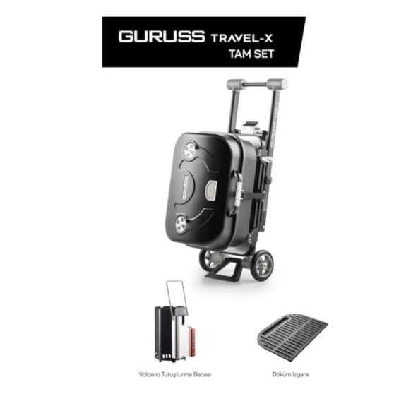Guruss Travel-X Taşınabilir Kömürlü Tam Set Mangal ürün görseli 1