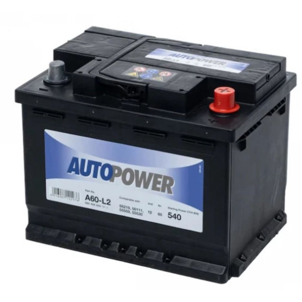 12V 60 Amper 540A EN Autopower Varta Akü Üretimi  Ü.T  2024 ürün görseli 1