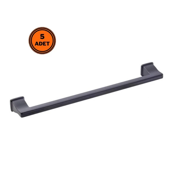 5 Adet Doğanlar Techno 224 mm Mobilya Kulp Mat Siyah ürün görseli 1