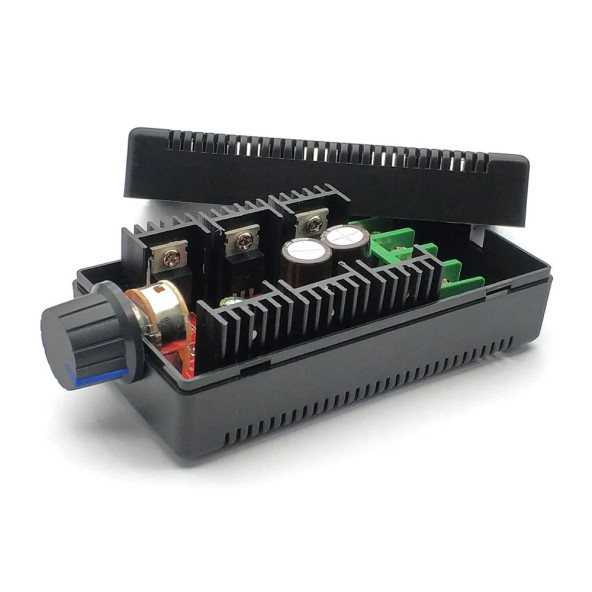 40A 50V DC Motor Sürücü Kutulu Hız Kontrol Devresi 0/100% Pot Kontrollü Pwm Ayarlanabilir Voltaj ürün görseli 1
