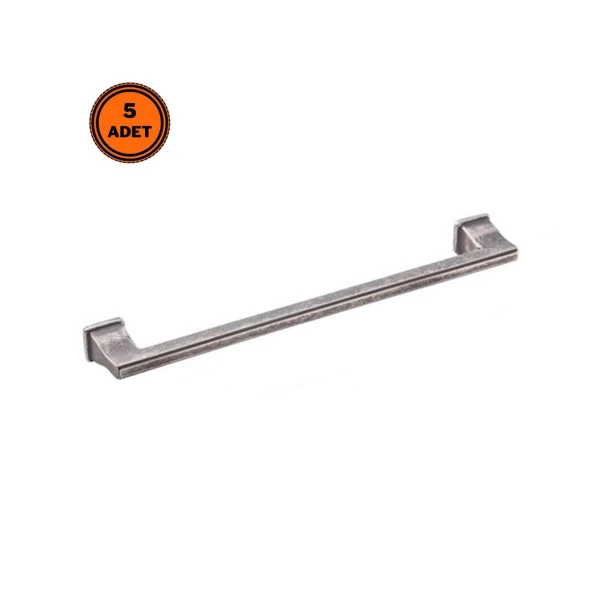5 Adet Doğanlar Techno 224 mm Mobilya Kulp Antik Gümüş ürün görseli 1