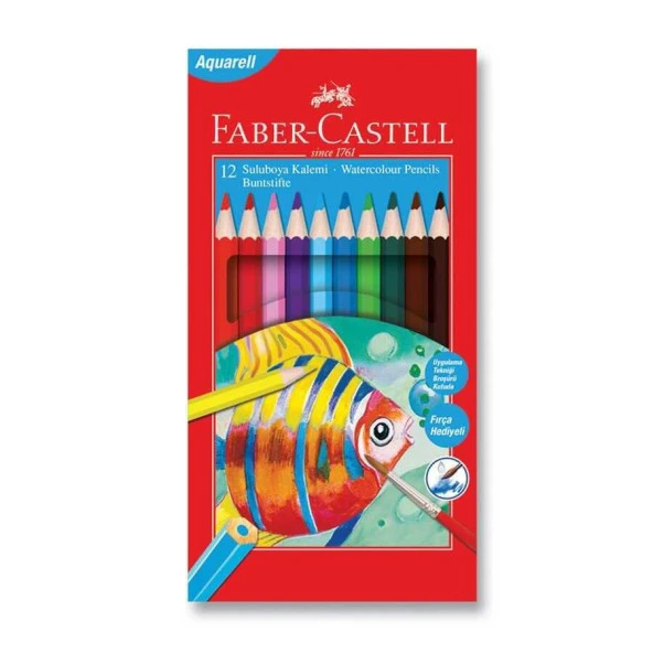 Faber Castell Redline Aquarel Kuru Boya 12'li ürün görseli 1