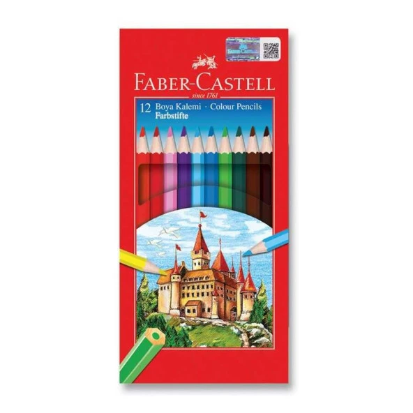 Faber Castell Redline Kuru Boya Tam Boy 12'li ürün görseli 1