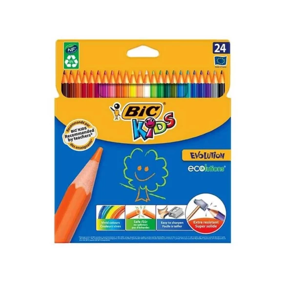 Bic Evolution Kuru Boya 24'lü - Resim 2