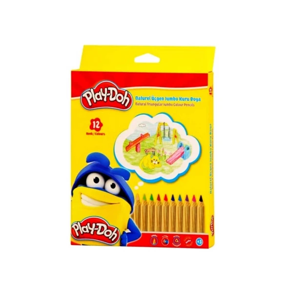 Playdoh Kuru Boya Naturel Jumbo 12'li - Resim 2