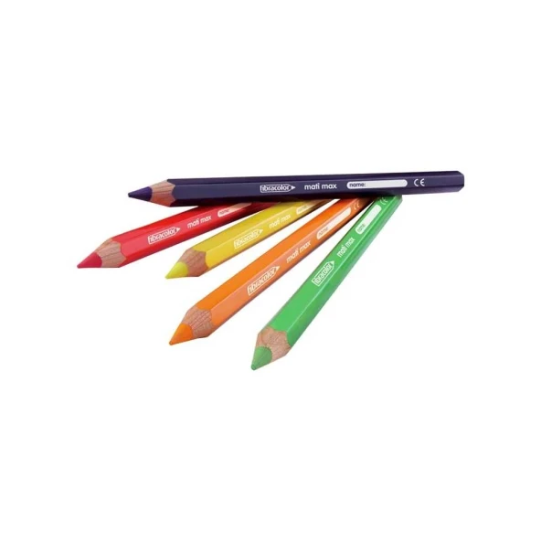 Fibracolor Mati Max Kalın Kuru Boya 12 Renk - Resim 3