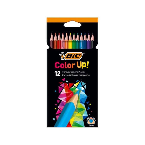 Bic Color Up Üçgen Kuru Boya Kalemi 12’Li 950527 ürün görseli 1