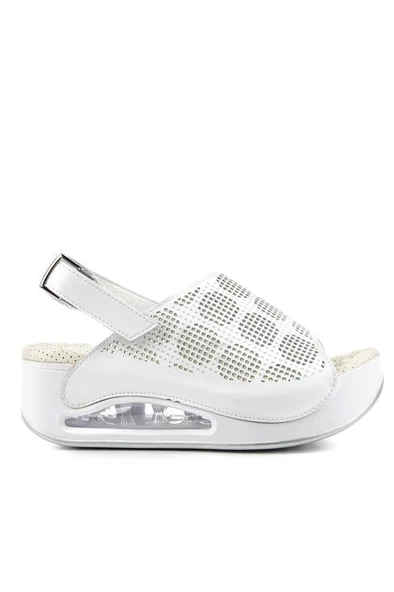 Muya Jambe 34221-019 Air-Max Taban Kadın Sandalet Beyaz 36-40 ürün görseli 1