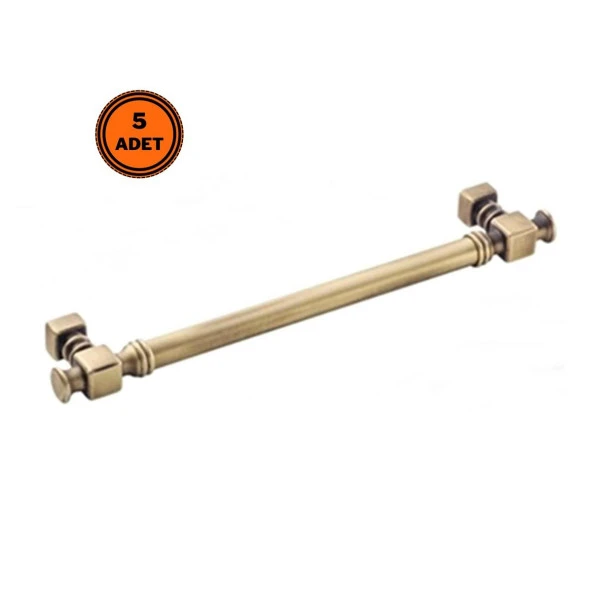 5 Adet Doğanlar Dragon 192 mm Mobilya Kulp Antik Sarı Olifka ürün görseli 1