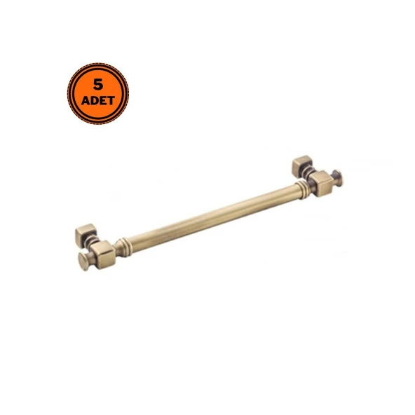 5 Adet Doğanlar Dragon 128 mm Mobilya Kulp Antik Sarı Olifka ürün görseli 1