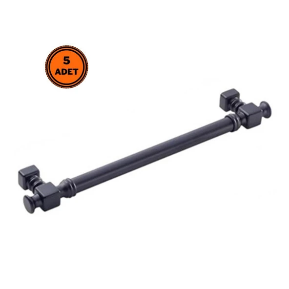 5 Adet Doğanlar Dragon 192 mm Mobilya Kulp Mat Siyah ürün görseli 1