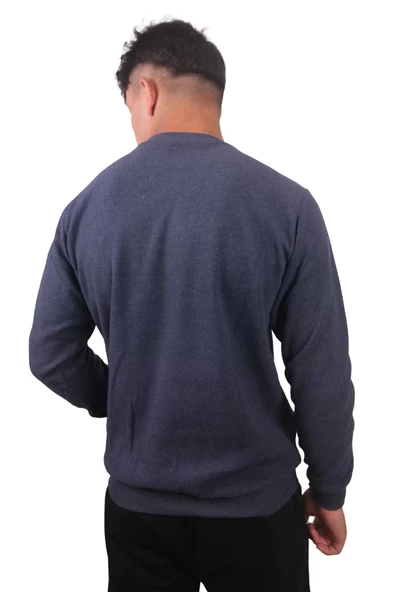 Erkek İndigo Selanik Kazak 5 - Resim 3