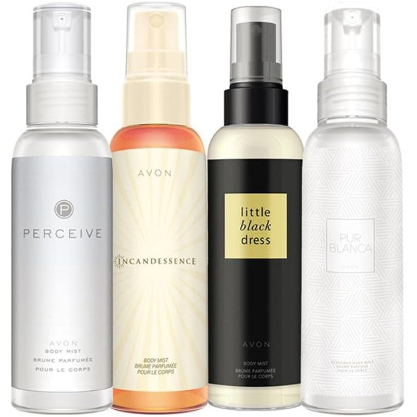 Avon Body Mist Parfümlü Vücut Spreyleri Dörtlü Paket ürün görseli 1