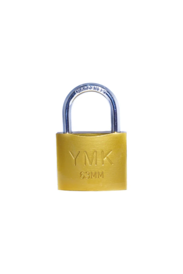 Ymk Eko Sarı Boyalı Kısa Kancalı Asma Kilit 50mm ürün görseli 1