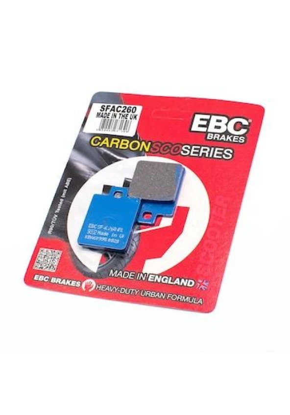 Ebc Sfac260 2011-2015 Peugeot Citystar 125 Uyumlu Arka Fren Balatası Karbon Balata ürün görseli 1