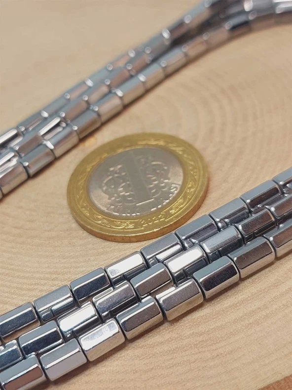 Hematit Taşı Dizi 3.5*6mm (48186) - Resim 2