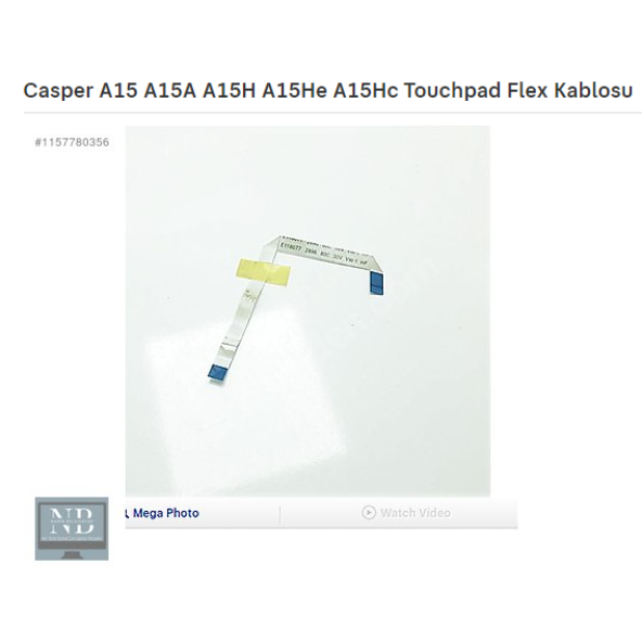 Casper A15 A15A A15H A15He A15Hc A15FB Touchpad Flex Kablosu ürün görseli 1