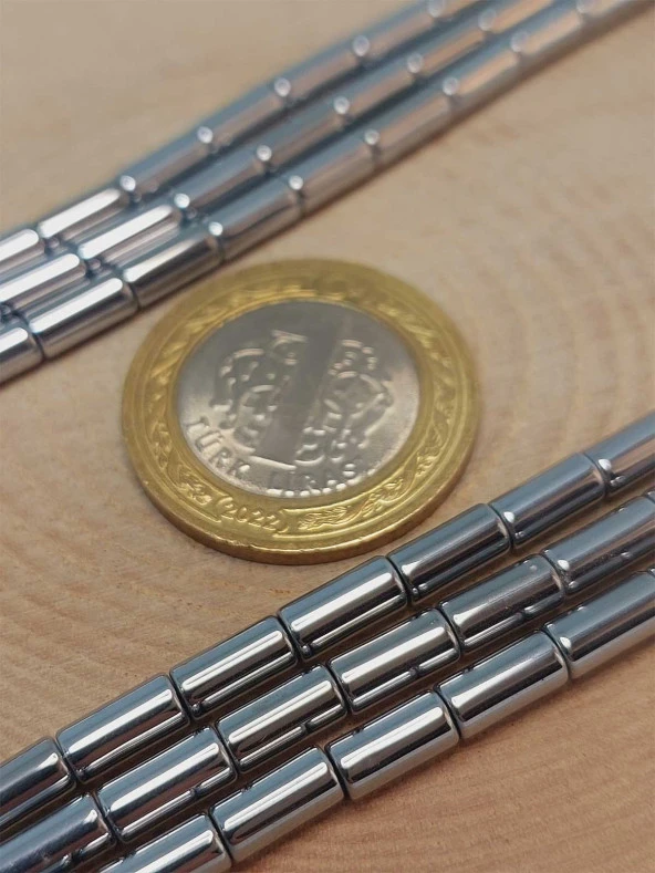 Hematit Taşı Dizi 3.5*8mm (48202) - Resim 2