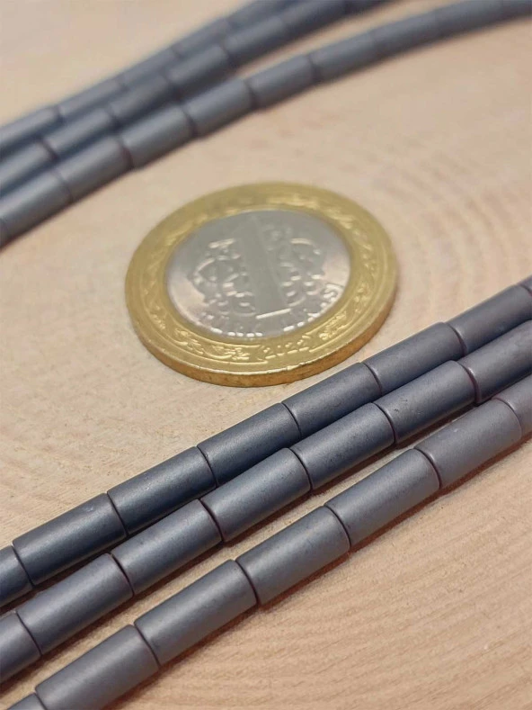 Hematit Taşı Dizi 3.5*8mm (48204) - Resim 2