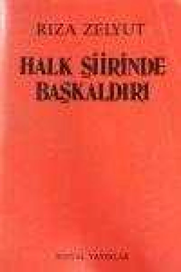 HALK ŞİİRİNDE BAŞKALDIRI ürün görseli 1