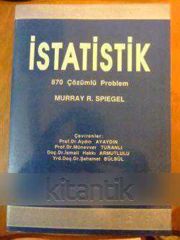İSTATİSTİK  870  ÇÖZÜMLÜ PROBLEM ürün görseli 1