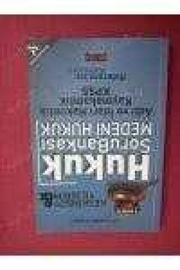 HUKUK SORU BANKASI  *   MEDENİ HUKUK  *   Adli ve İdari Hakimlik Kaymakamlık   KPSS ürün görseli 1