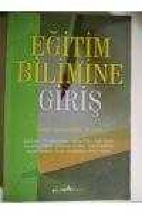 EĞİTİM BİLİMİNE GİRİŞ ürün görseli 1