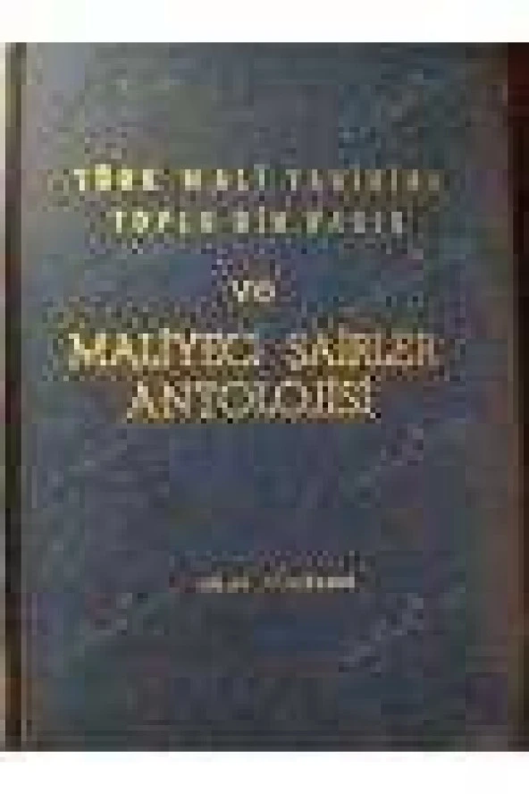 TÜRK MALİ TARİHİNE TOPLU BİR BAKIŞ ve MALİYECİ ŞAİRLER ANTOLOJİSİ ürün görseli 1