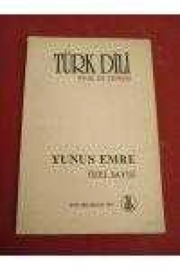 TÜRK DİLİ  Aylık Dil Dergisi  /  Sayı: 480 *  Aralık 1991  /  YUNUS EMRE ÖZEL SAYISI ürün görseli 1