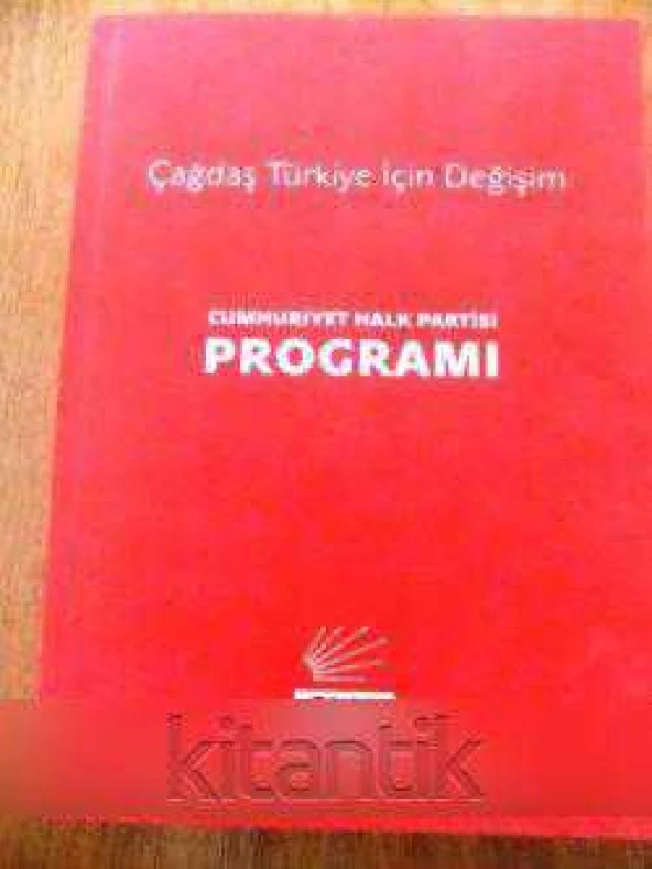 ÇAĞDAŞ TÜRKİYE İÇİN DEĞİŞİM -  CUMHURİYET HALK PARTİSİ  PROĞRAMI ürün görseli 1
