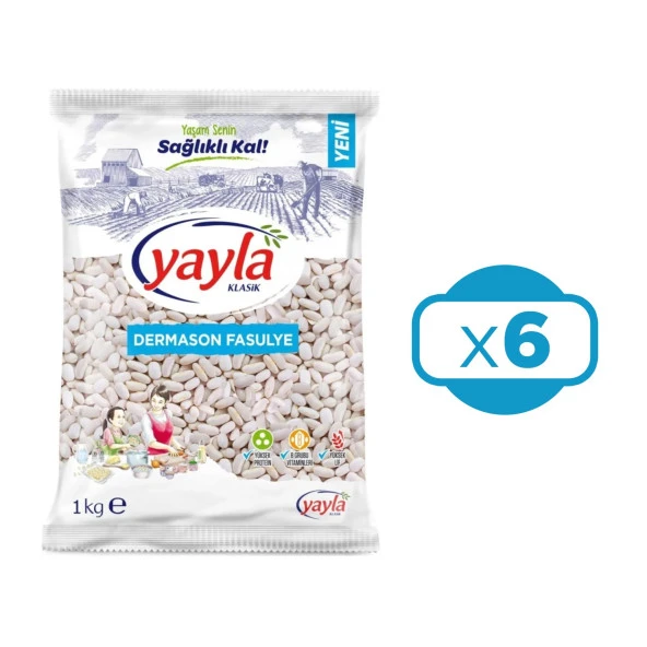 Yayla Dermason Fasulye 1000 gr x 6 Adet ürün görseli 1