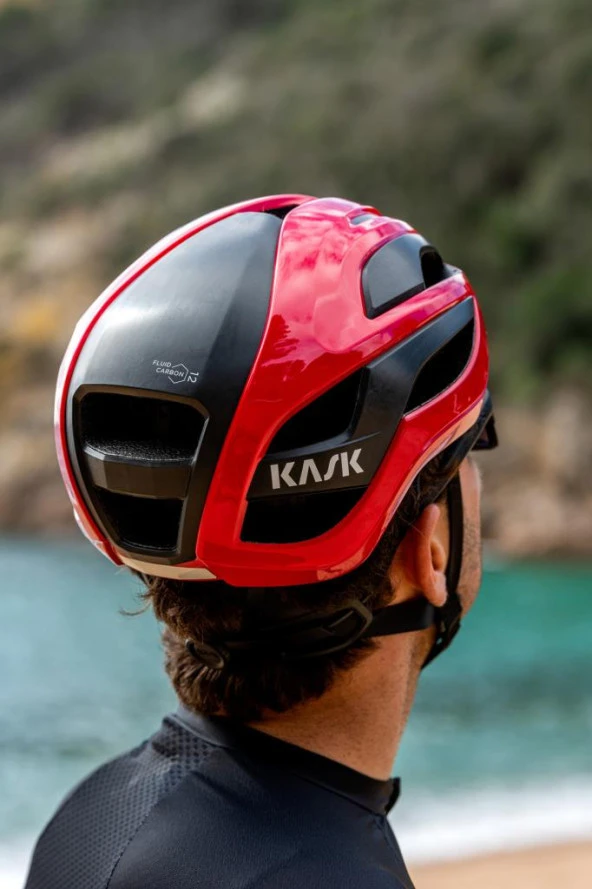 Kask Elemento Yol Bisikleti Kaskı Kırmızı Medium - Resim 5
