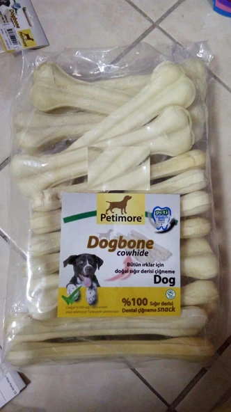 Dogbone Beyaz Pres Kemik 22 Cm 15' li ürün görseli 1