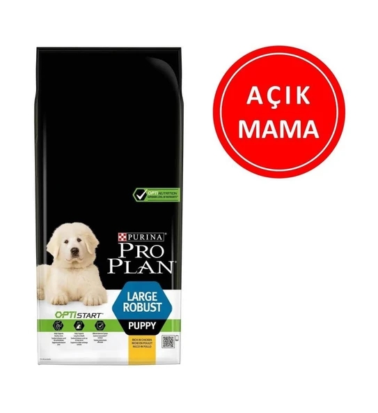 ProPlan Large Robust Büyük Irk Tavuklu Yavru Köpek Mama 1 kg AÇIK ürün görseli 1