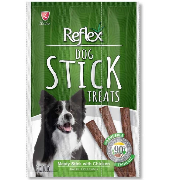 Reflex Dog Stick Tavuk Etli Köpek Ödül Çubuk 11 Gr 3'lü ürün görseli 1