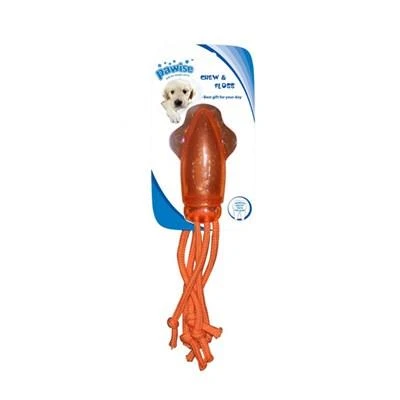 Pawise Mürekkep Balığı İpli Köpek Oyuncağı 14X8X3.5 cm ürün görseli 1