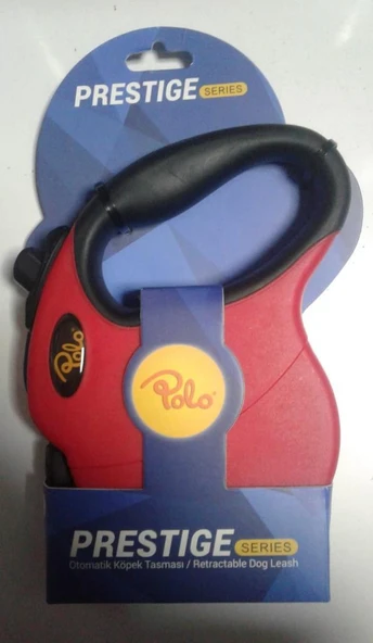 Polo Prestige Flexi Kırmızı Otomatik Köpek Tasma M 5M/20Kg ürün görseli 1