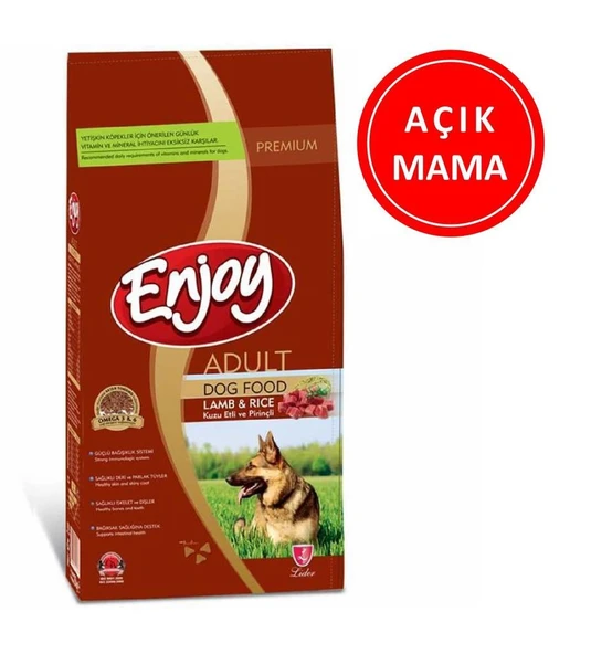 Enjoy Kuzu Etli Yetişkin Köpek Maması 1 Kg AÇIK ürün görseli 1
