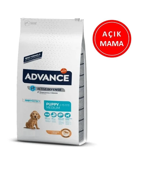 Advance Puppy Medium Tavuklu Orta Irk Yavru Köpek Maması 1 Kg AÇIK ürün görseli 1