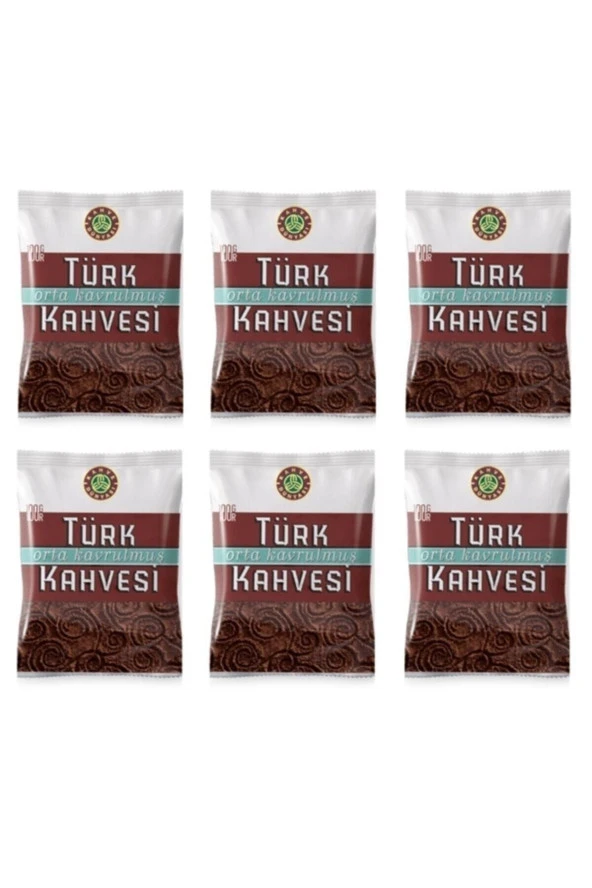 Kahve Dünyası Orta Kavrulmuş Türk Kahvesi 100 gr x 6 Adet ürün görseli 1