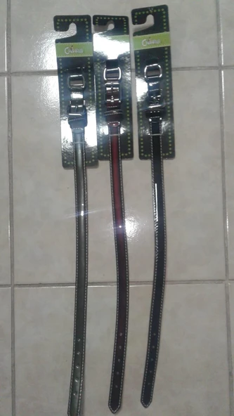 Köpek Boyun Tasması Deri 43 cm - Resim 2
