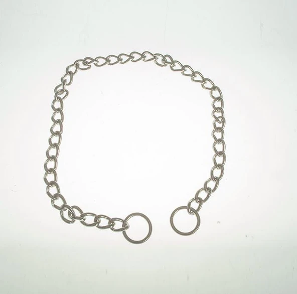 Sanlian Köpekler İçin Paslanmaz Çelik Tekli Zincir 3,5 mm 55 cm ürün görseli 1