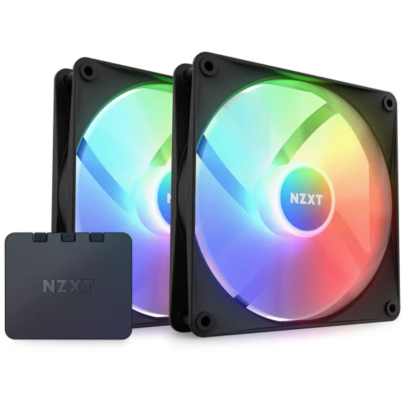 NZXT F140 RGB Core Siyah 2x140 mm Fan RF-C14DF-B1 (İkili Fan) ürün görseli 1