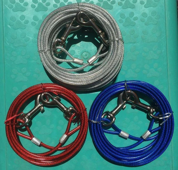 Polo SL310 Köpekler İçin Bahçe Bağlama Çelik Halat 5,0 mm x 3 m ürün görseli 1