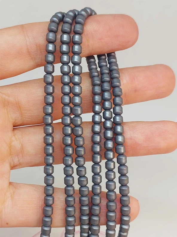 Hematit Taşı Dizi 3.5*3.5mm (48208) ürün görseli 1