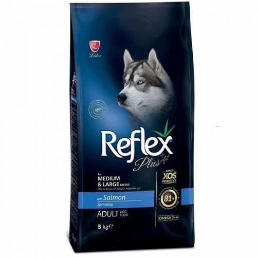 Reflex Plus Somonlu Büyük Ve Orta Irk Köpek Maması 3 Kg ürün görseli 1