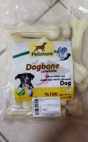 Dogbone Beyaz Pres Kemik 12 Cm 20' li ürün görseli 1