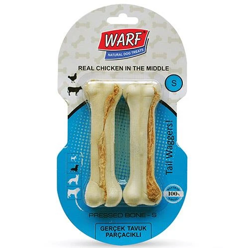 Warf Tavuk Etli Köpek Ödül Kemiği 115 Gr-12,5 Cm (2li Paket) ürün görseli 1