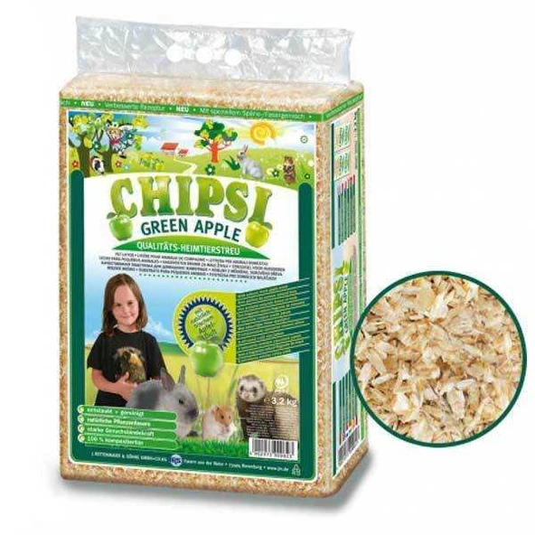 Chipsi Green Apple Yeşil Elma Aromalı Kemirgen Talaşı 3,2 kg ürün görseli 1