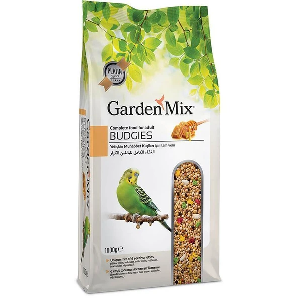 Gardenmix Platin Ballı Muhabbet Kuşu Yemi 500gr ürün görseli 1